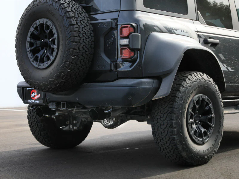 aFe 22-26 Ford Bronco V6 3.0L (tt) Vulcan Series 3in 304SS Cat-Back Exhaust System w/ Black Tips - Image 5