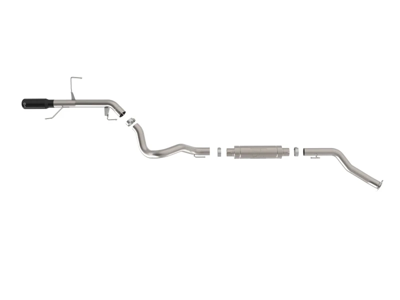 aFe 22-26 Toyota Land Cruiser (J300) Vulcan Series 3in Stainless Steel Exhaust System w/ Black Tip - Image 4