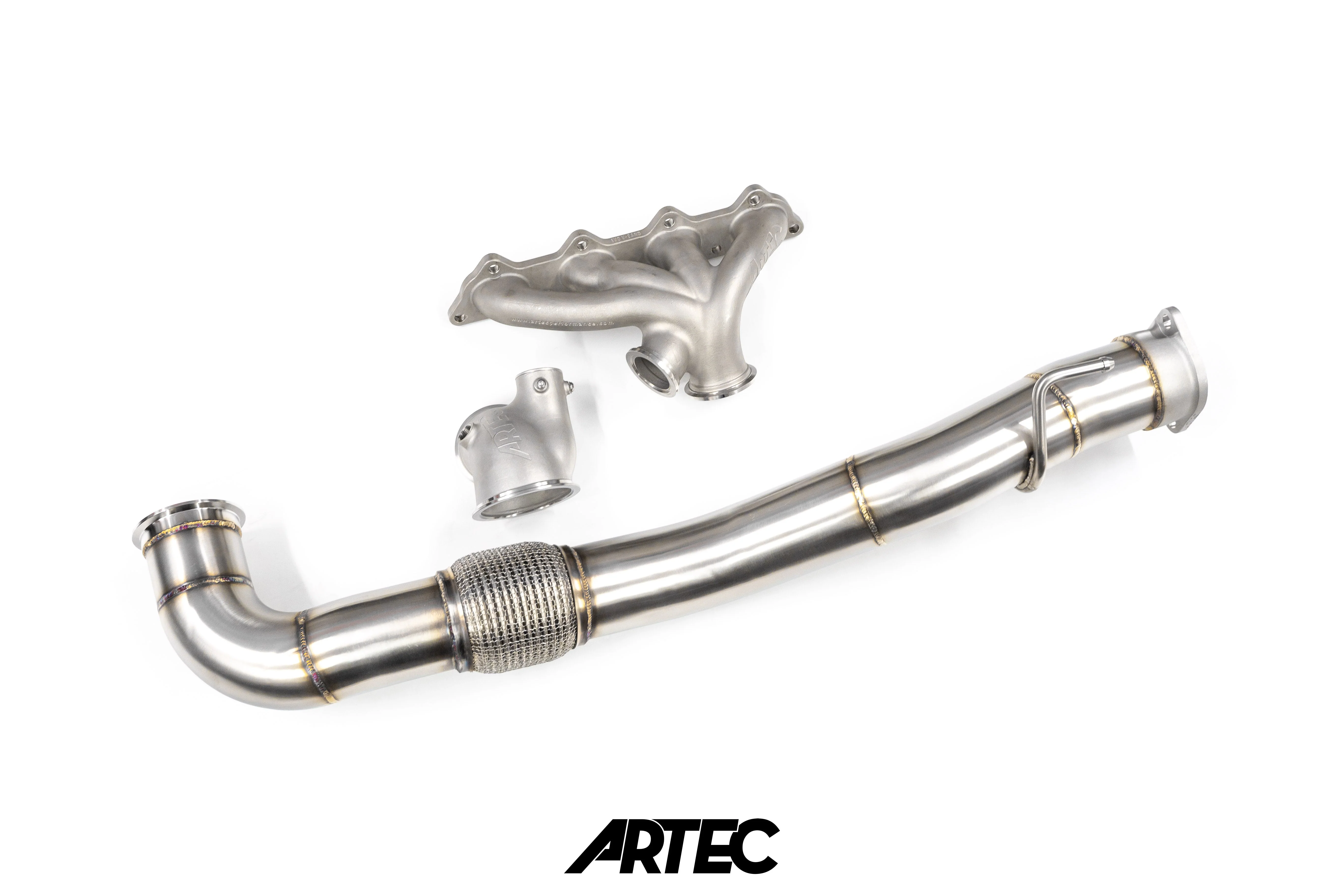 ARTEC - Mitsubishi Evo 4-9 Dump Pipe Adapter for Low Mount V-Band Exhaust Manifold - Image 6