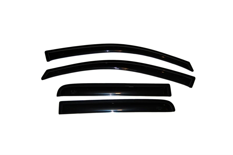 AVS 04-15 Nissan Titan Crew Cab Ventvisor Outside Mount Window Deflectors 4pc - Smoke - Image 2