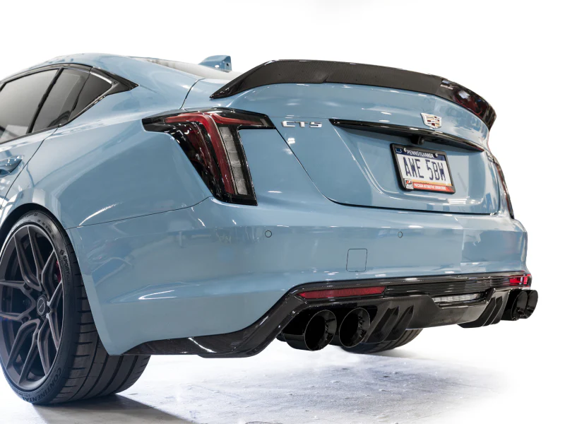 AWE Tuning 22-26 Cadillac CT5-V Blackwing SwitchPath Exhaust - Diamond Black Tips - Image 5