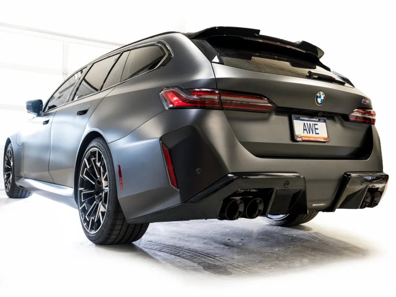AWE Tuning BMW G90/G99 M5 Track Edition Cat-Back Exhaust - Diamond Black Tips - Image 13