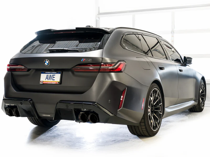 AWE Tuning BMW G90/G99 M5 Track Edition Cat-Back Exhaust - Diamond Black Tips - Image 5