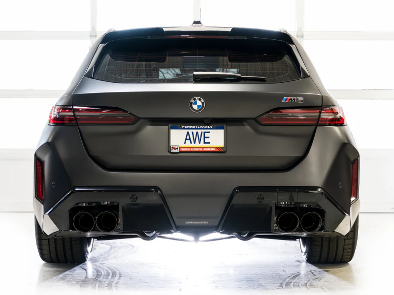 AWE Tuning BMW G90/G99 M5 Track Edition Cat-Back Exhaust - Diamond Black Tips - Image 8