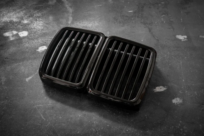 Garagistic - E30 Gloss Black Kidney Grill - Aftermarket Replacement (51131945877)