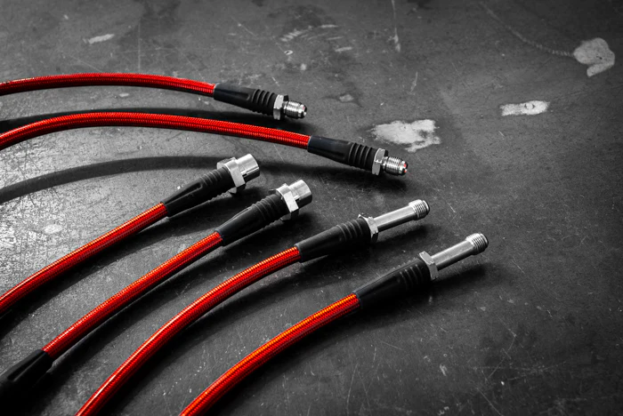 Garagistic - BMW E9X M3 / E8X 1M Stainless Steel Complete 6 Brake Line Kit - DOT Compliant - Image 3