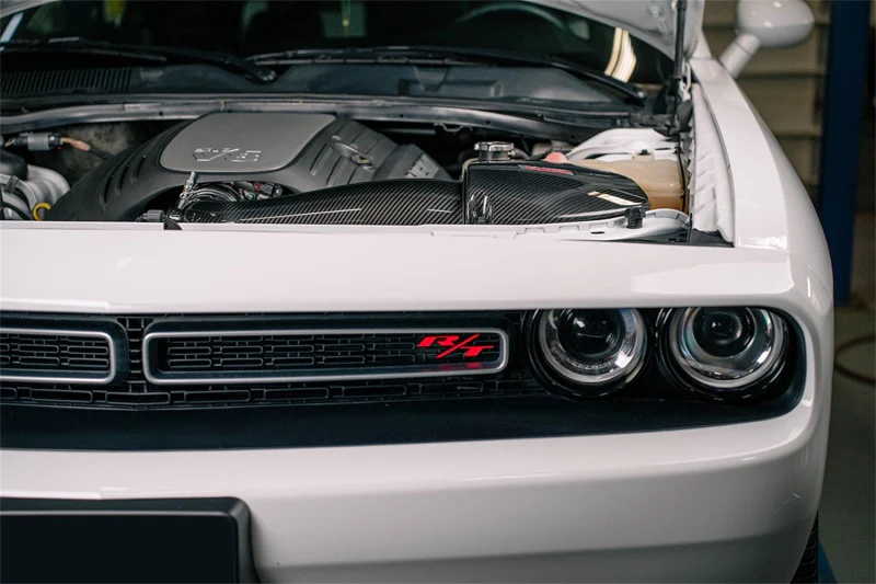 Corsa 11-23 Dodge Challenger/Charger 5.7L V8 Carbon Fiber Open Element Air Intake - Dry - Image 3