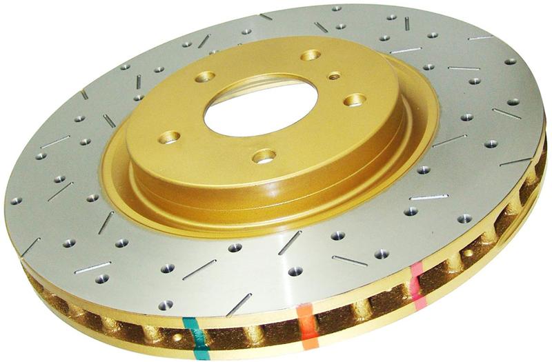 DBA 00-06 Mitsubishi Montero Front 4000 Series Drilled & Slotted Rotor - Image 2