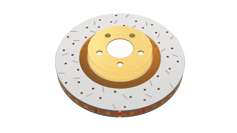 DBA 00-20 Cadillac DeVille Limo Front 4000 Series Drilled & Slotted Rotor - Image 4