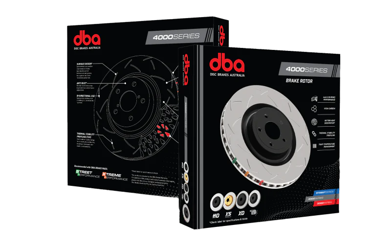 DBA 06-09 Subaru Legacy 2.5i Rear 4000 Series Slotted Rotor - Image 5