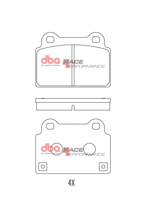DBA 08-16 Mitsubishi Lancer Evolution Rear RP Performance Brake Pads - Image 5