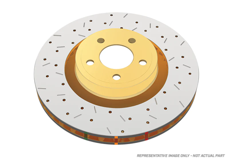 DBA 93-04 Eagle Talon Tsi AWD Front 4000 Series Drilled & Slotted Rotor