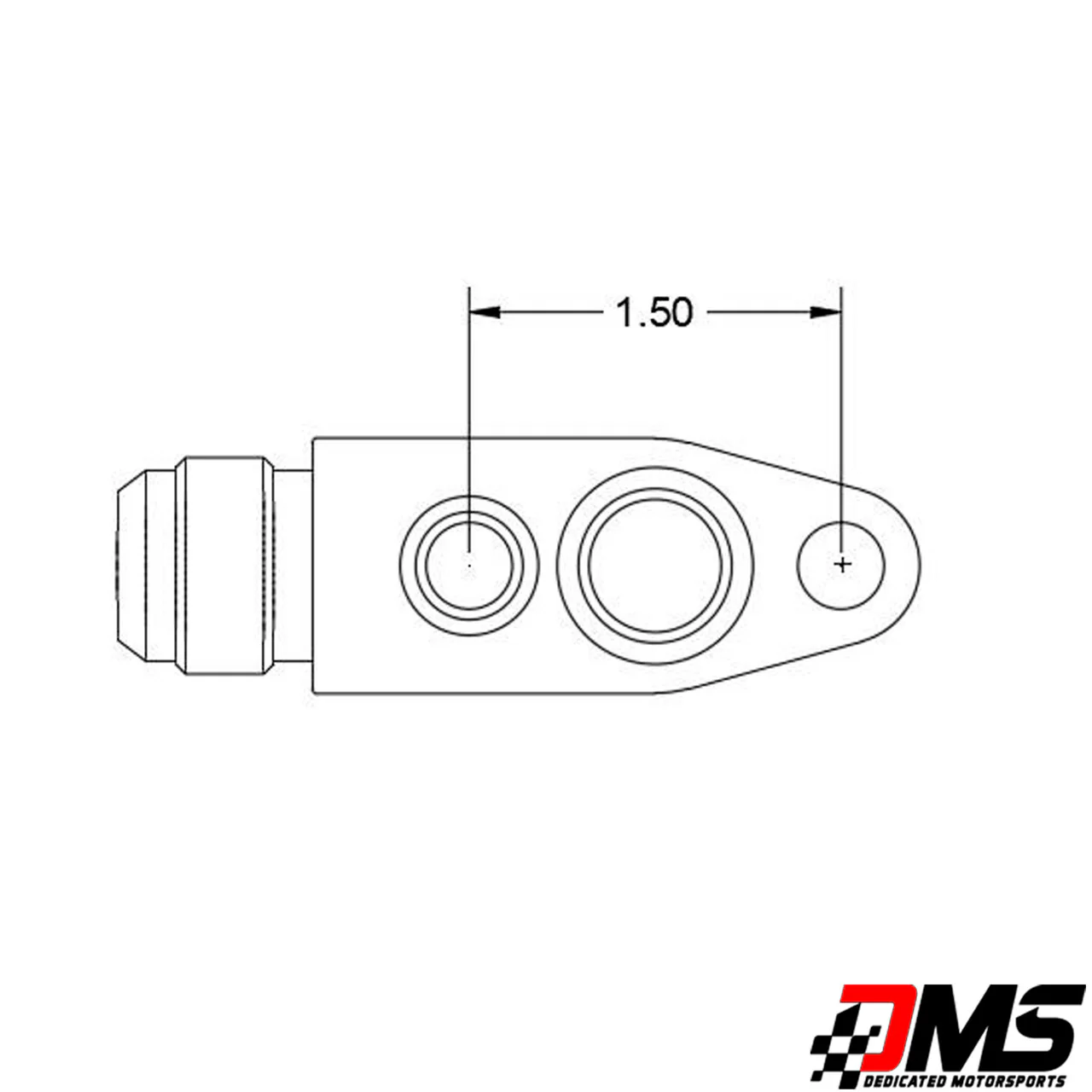 Dedicated Motorsports - 10an Low Pro Turbo Drains Garrett, VS, Xona SINGLE - Image 2