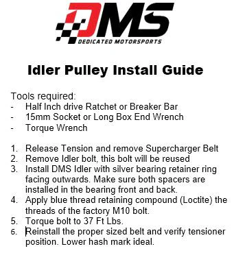 Dedicated Motorsports - 50mm Supercharger Idler Pulley - Image 4