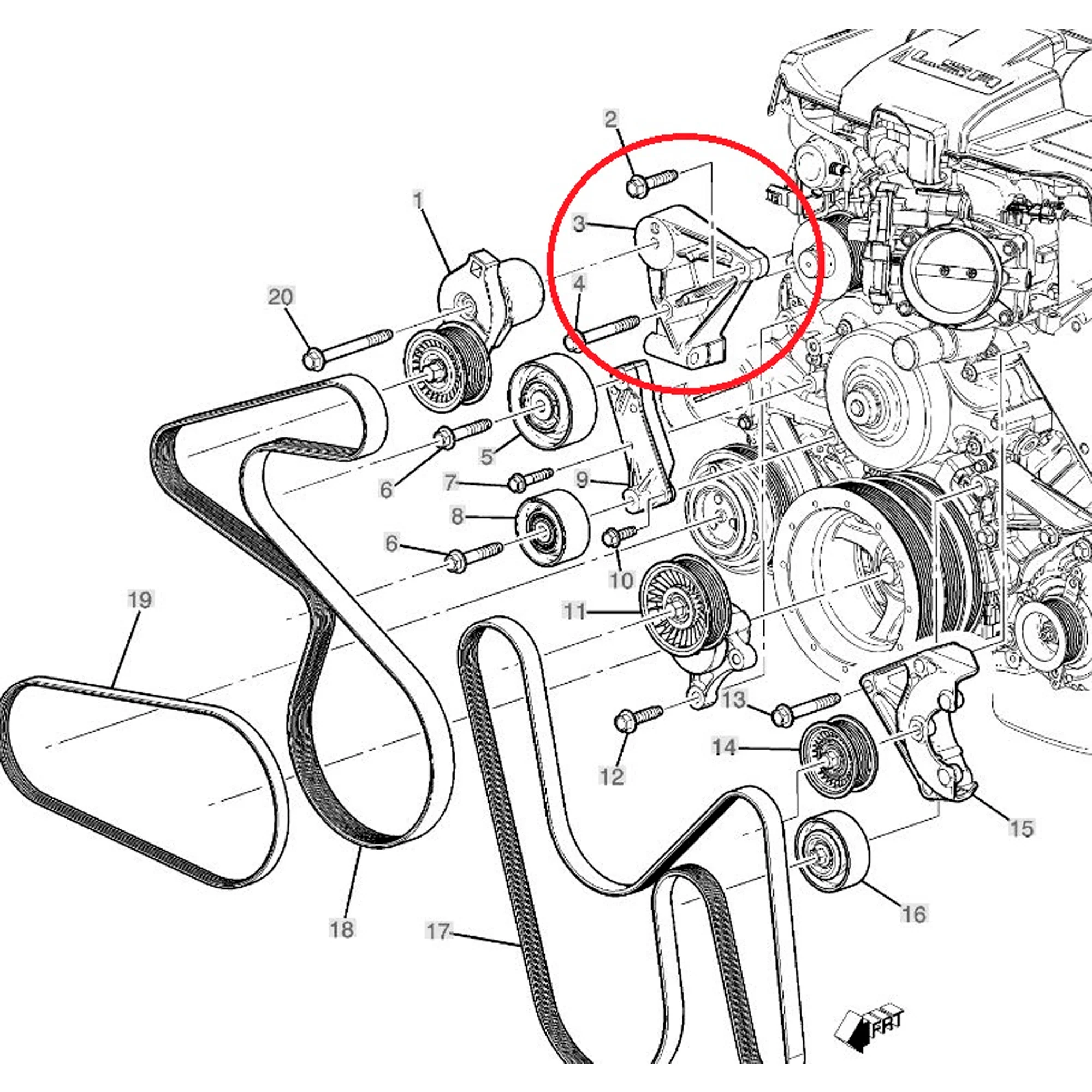 Dedicated Motorsports - Billet LSA Tensioner Bracket - Image 3