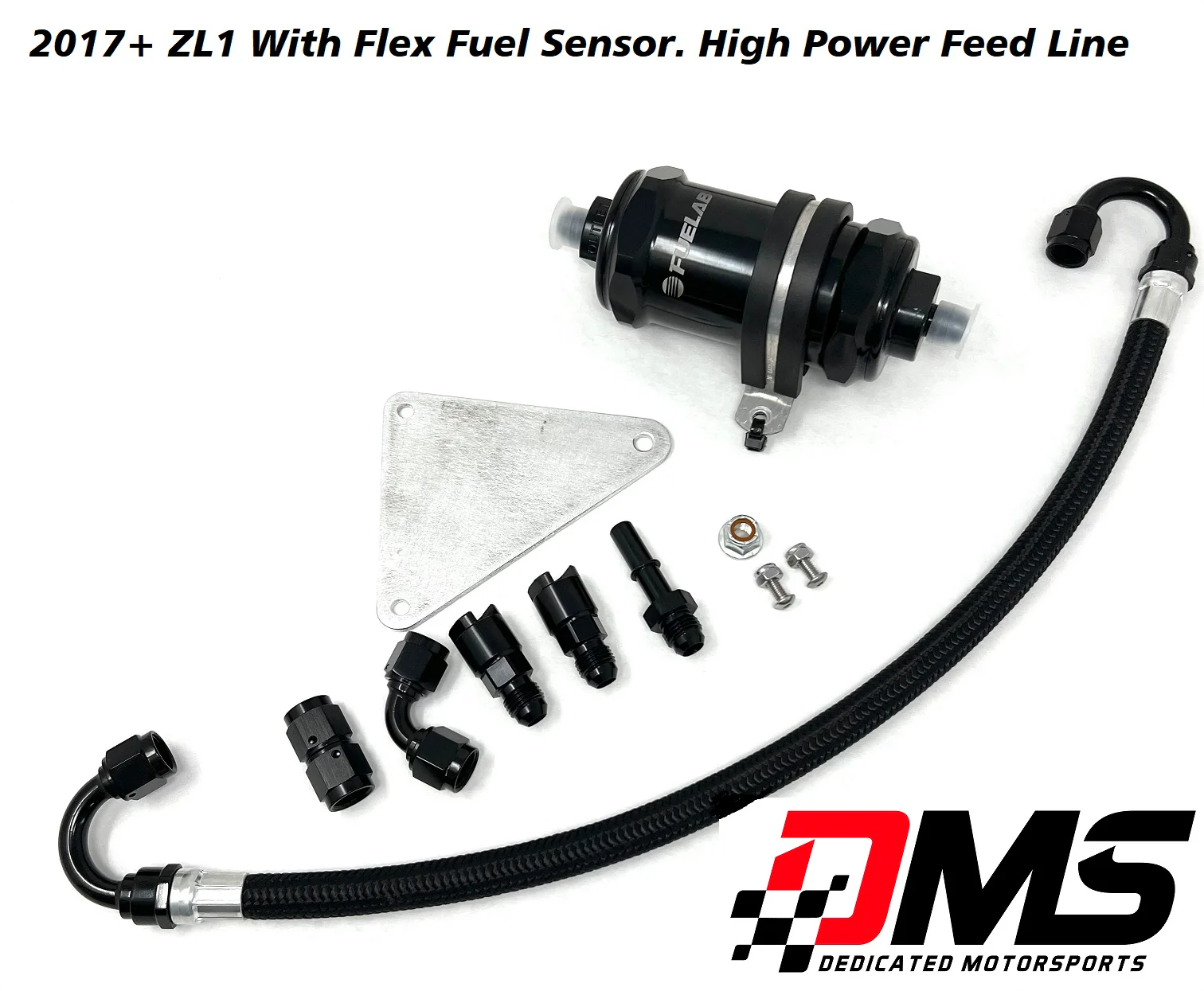 Dedicated Motorsports - Camaro ZL1 6 Micron Fuel Filter Kit with High Power Feed Line - Image 2
