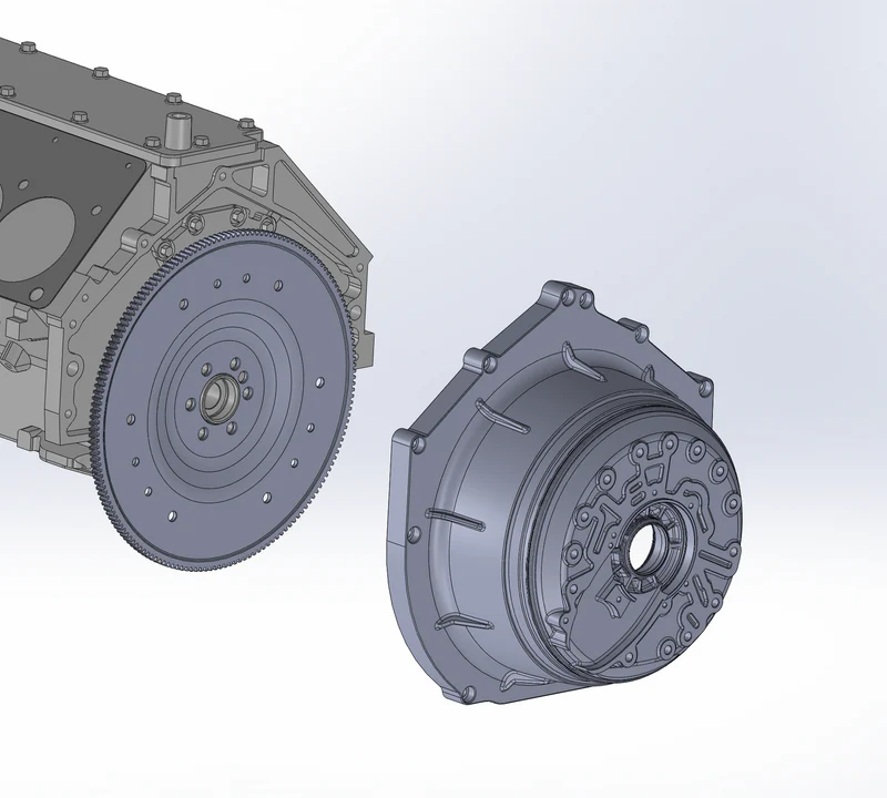 DomiWorks Engineering - Chevy LS/LT/SB/BB Ultim8HP Bellhousing Kit - Image 3