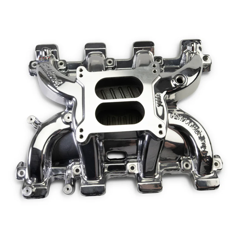 Edelbrock Chevy LS1 Performer RPM Intake Manifold Only - Chrome Plasma Finish