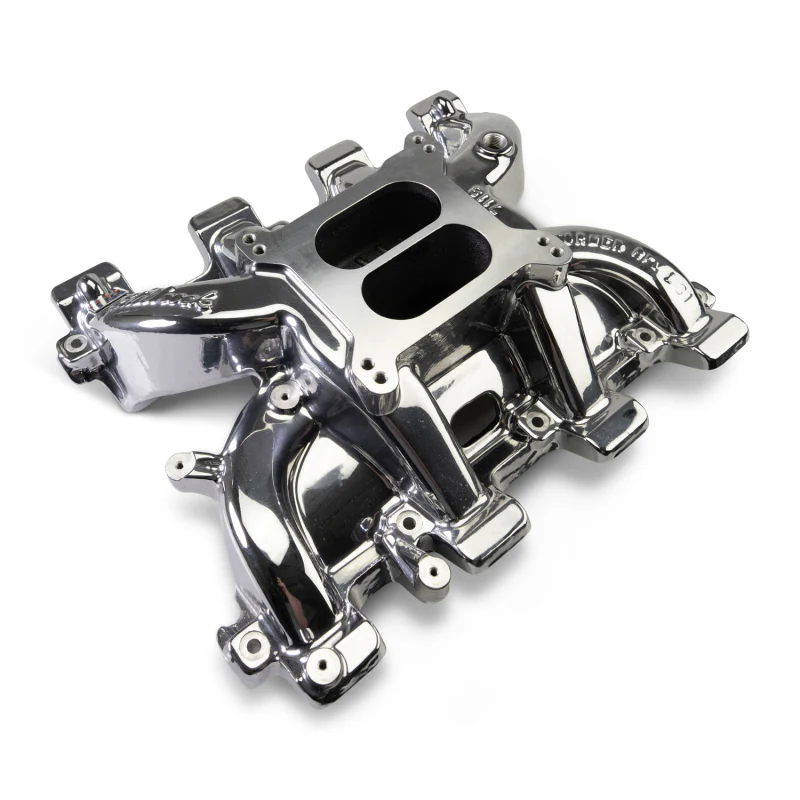 Edelbrock Chevy LS1 Performer RPM Intake Manifold Only - Chrome Plasma Finish - Image 6