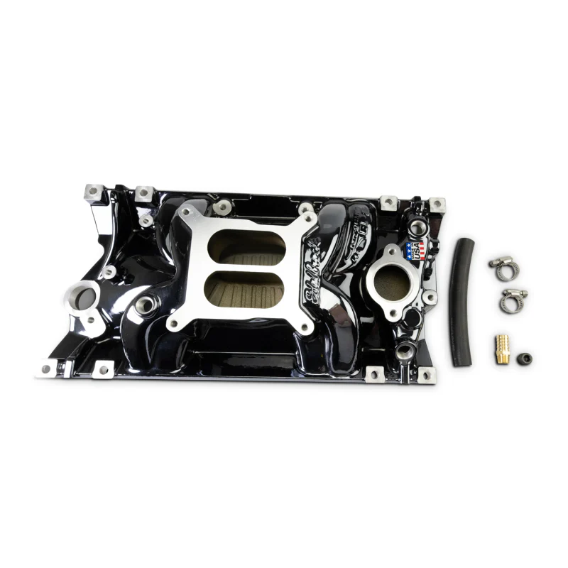 Edelbrock Chevy Vortec SB Performance EPS Manifold - Black Plasma Finish - Image 7