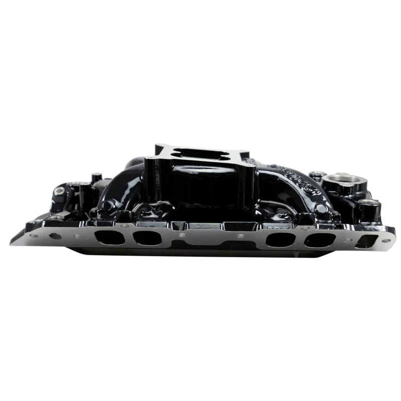 Edelbrock RPM Air-Gap Intake Manifold for Big-Block Chevy Oval Port - Black Plasma Finish - Image 4