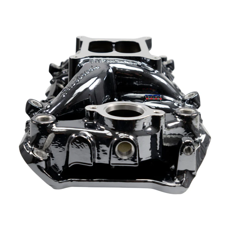 Edelbrock RPM Air-Gap Intake Manifold for Big-Block Chevy Oval Port - Black Plasma Finish - Image 5