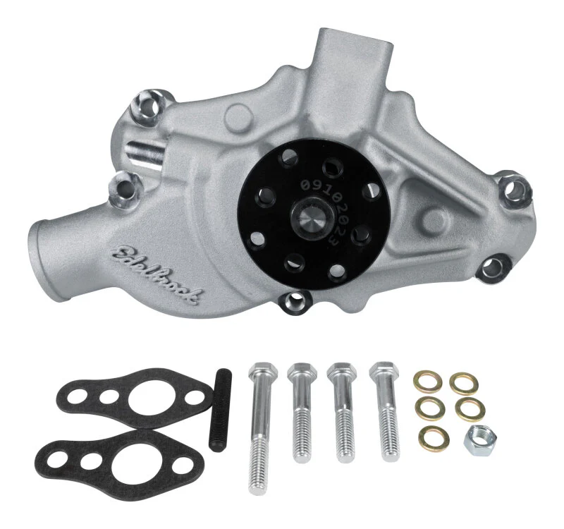 Edelbrock Water Pump for Small-Block 1971-82 Corvettes in Satin Finish (Short)