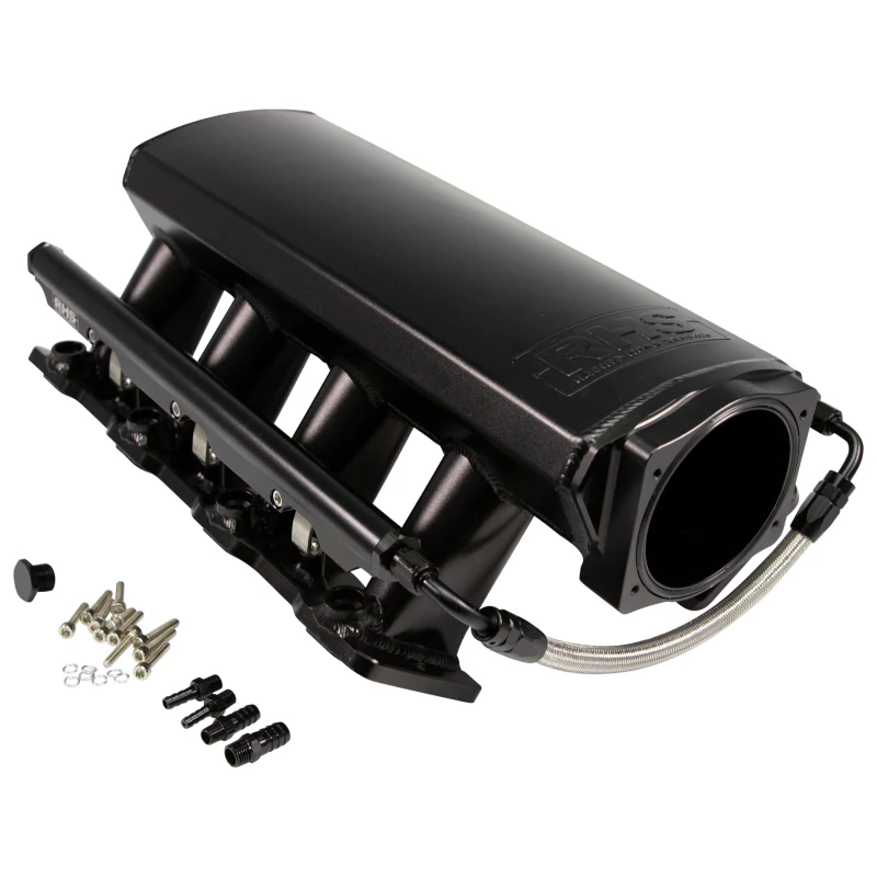 Fast Intake Manifold, Rhs Sheet Met Al, Ls Cathedral Port, Black W/ Fuel Rail Kit - Image 3
