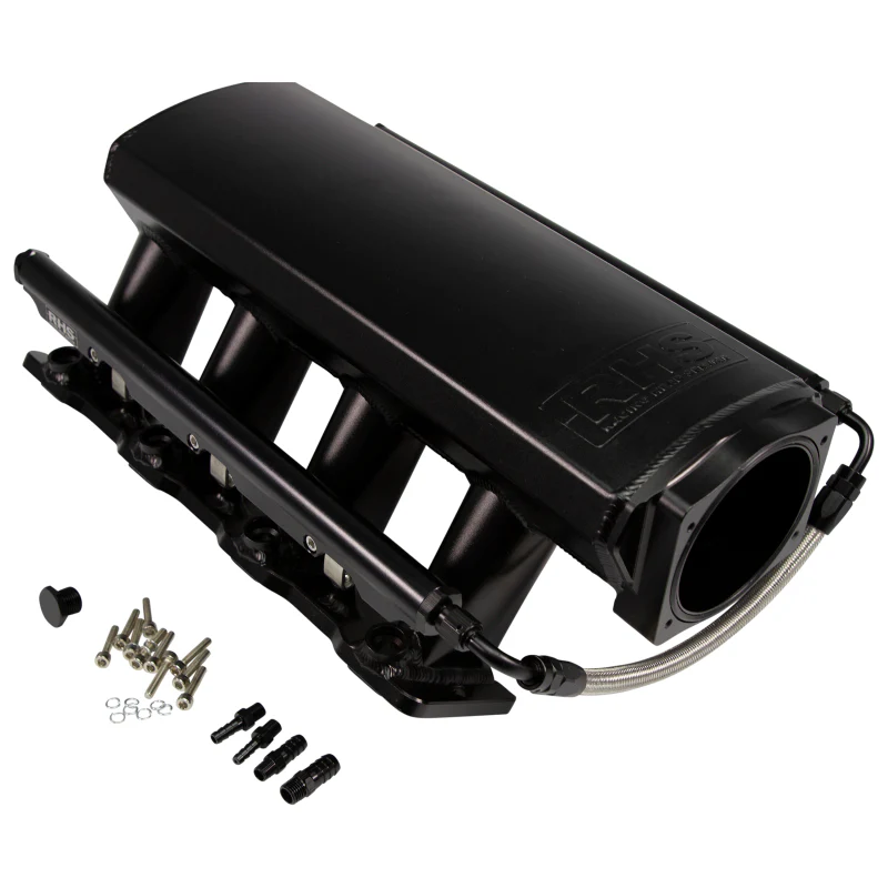 Fast Intake Manifold, Rhs Sheet Met Al, Ls Cathedral Port, Black W/ Fuel Rail Kit - Image 5