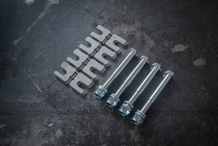 Garagistic - Incremental Quick Rear Subframe Camber and Toe Shim Kit (E30, E28, E34, Z3, E21)