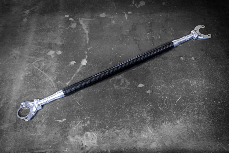 Garagistic - LTW Carbon Fiber E46 Modular 3 Piece Rear Strut Bar - 316, 318, 320, 323, 325, 328, 330, M3