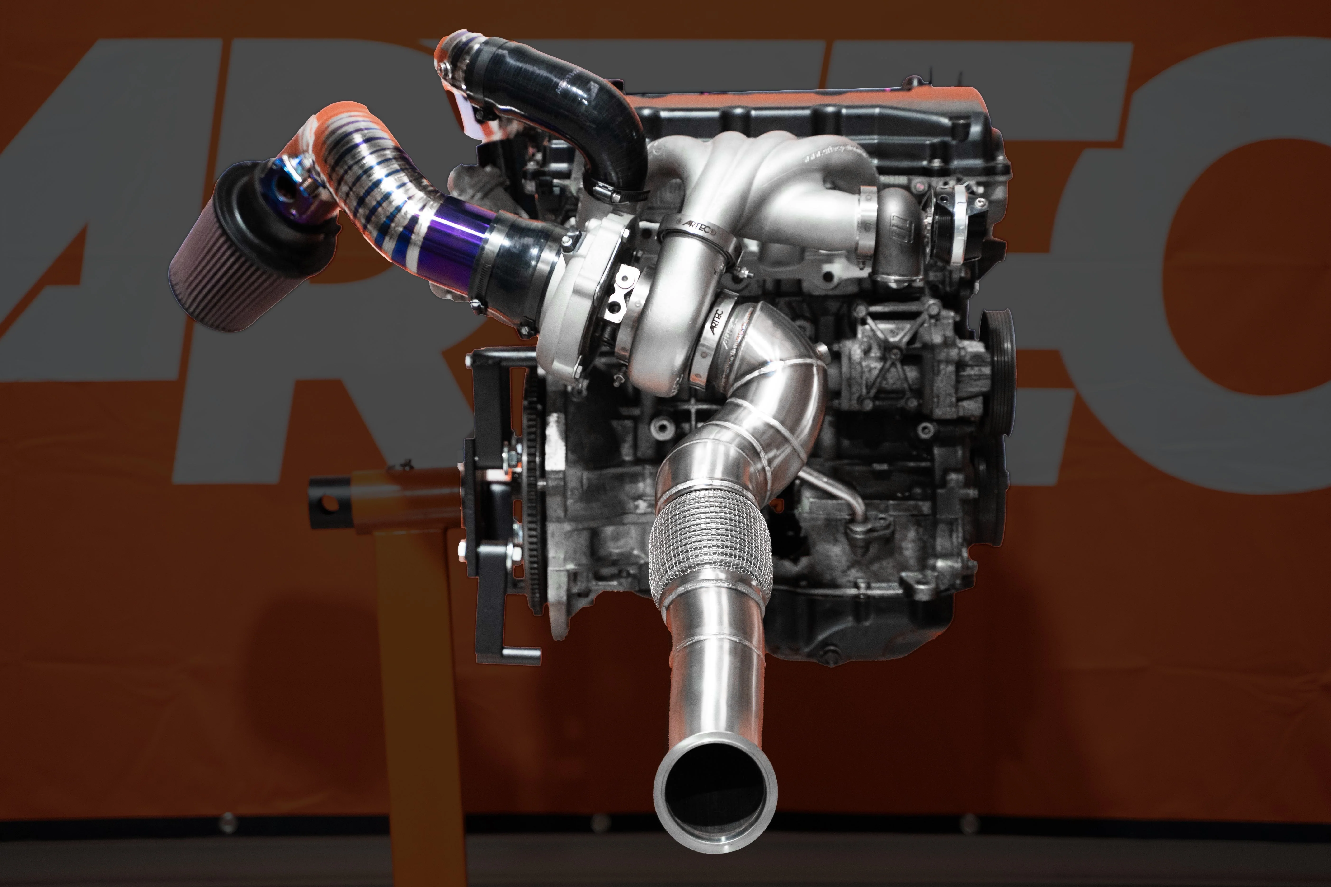 ARTEC - Mitsubishi Evo X 4B11T 3.5" V-Band Downpipe - Image 3