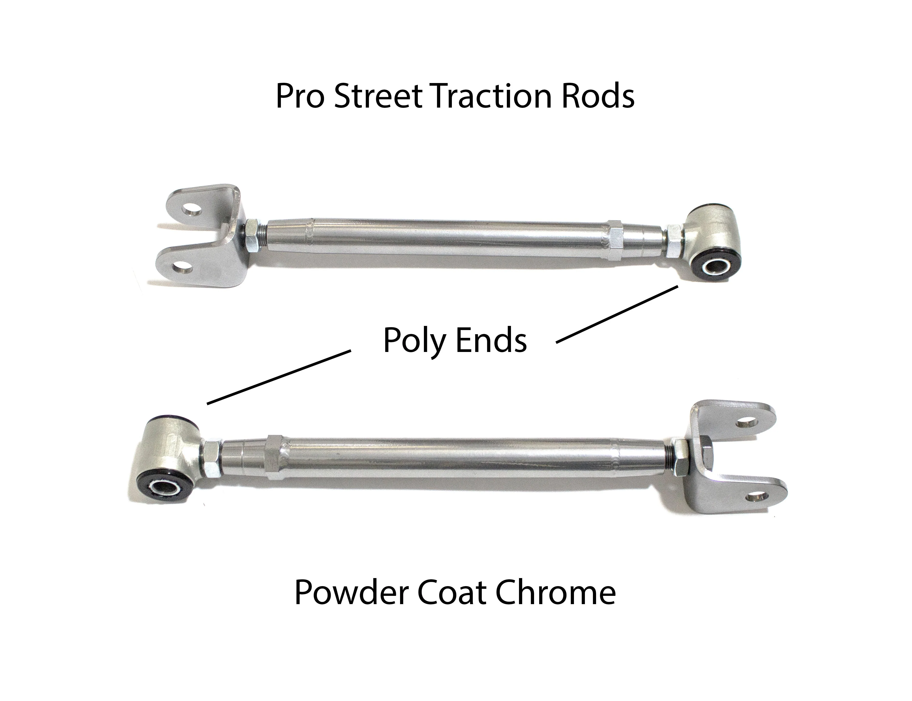 MX83 Rear Adjustable Arms - Pro Street - Chrome - Image 3
