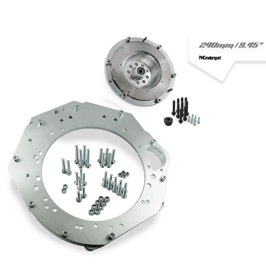PMC Motorsport - Adapter Kit GM Chevrolet V8 LS9 - manual 6-speed BMW M57n GS6-53DZ HGD JGA - 240mm / 9.45"
