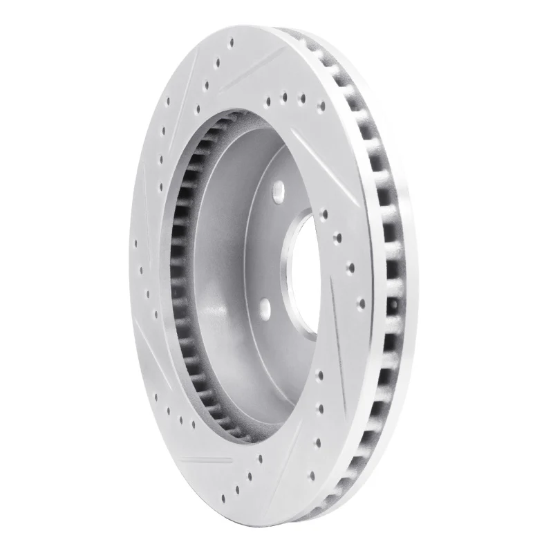 R1 00-02 Dodge Ram 1500 Pickup Front Right Drilled & Slotted Silver Brake Rotor - Image 5
