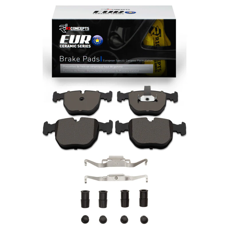 R1 00-03 BMW 540I Front Euro Ceramic Pads & Hardware Kit