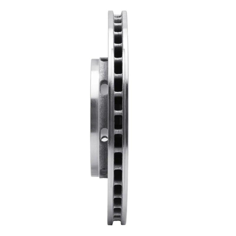 R1 00-04 Volvo V40 Front Right Drilled & Slotted Silver Brake Rotor - Image 4