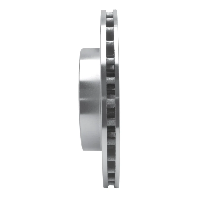 R1 00-06 Jaguar XKR Rear Left Drilled & Slotted Silver Brake Rotor - Image 2