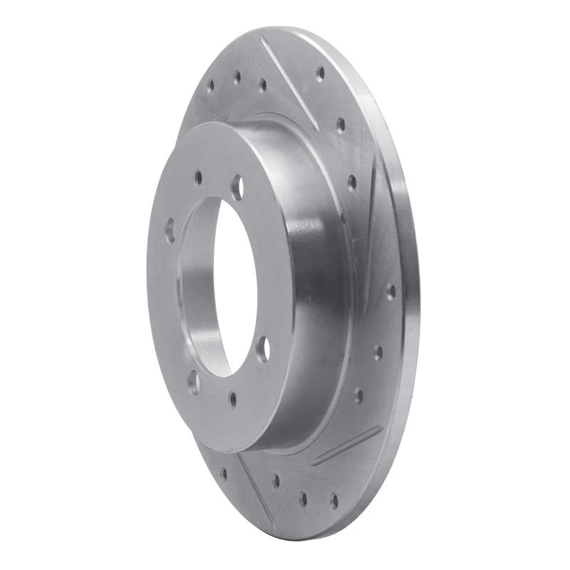 R1 00-07 Mitsubishi Space Star (Mexico) Rear Right Drilled & Slotted Silver Brake Rotor - Image 5