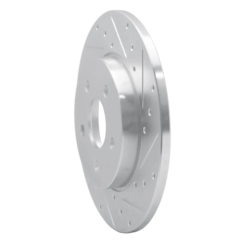R1 01-08 Ford Mondeo (Mexico) Rear Right Drilled & Slotted Silver Brake Rotor - Image 3