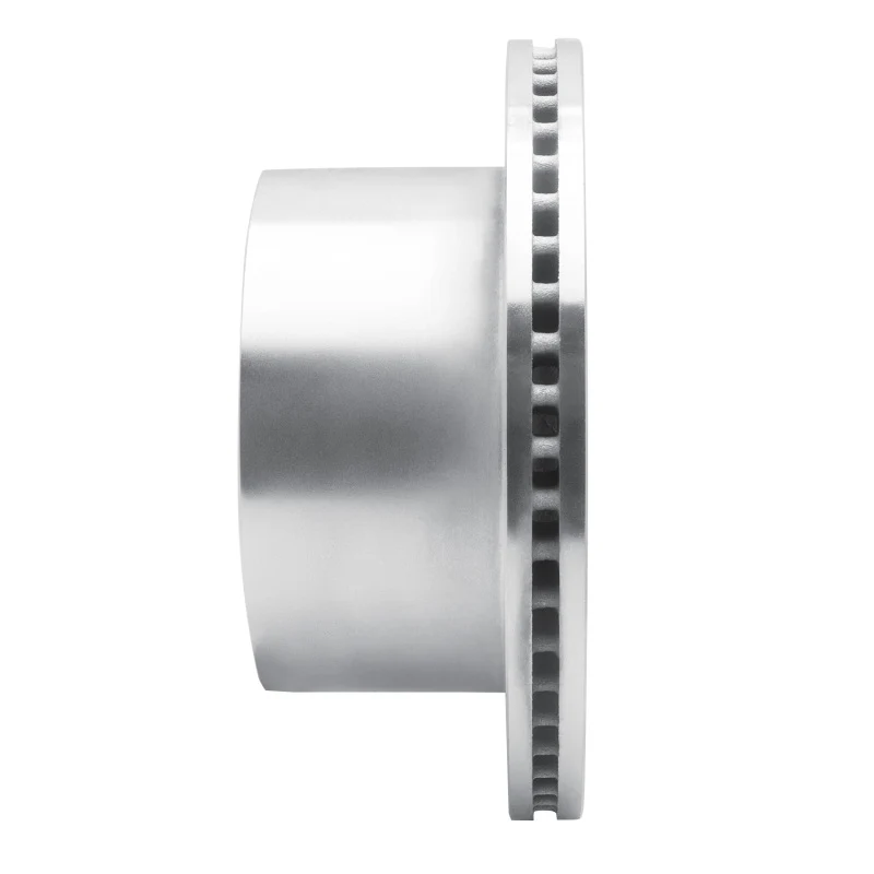 R1 01-10 Chevrolet Silverado 3500 HD Rear Right Drilled & Slotted Silver Brake Rotor - Image 3