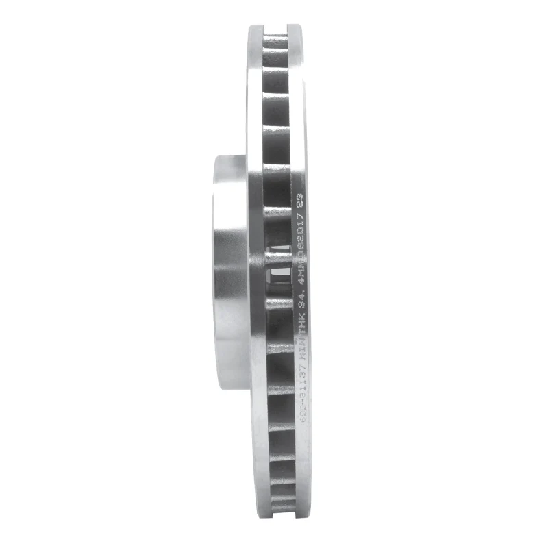 R1 02-06 BMW X5 Front Left Drilled & Slotted Silver Brake Rotor - Image 4