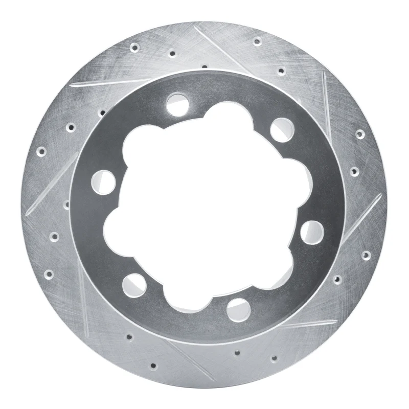 R1 02-06 Dodge Sprinter 3500 Rear Right Drilled & Slotted Silver Brake Rotor
