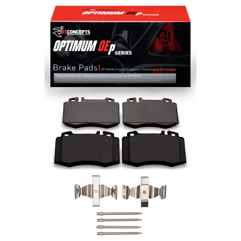 R1 02-06 Mercedes-Benz C320 Front Optimum OE Pads & Hardware Kit