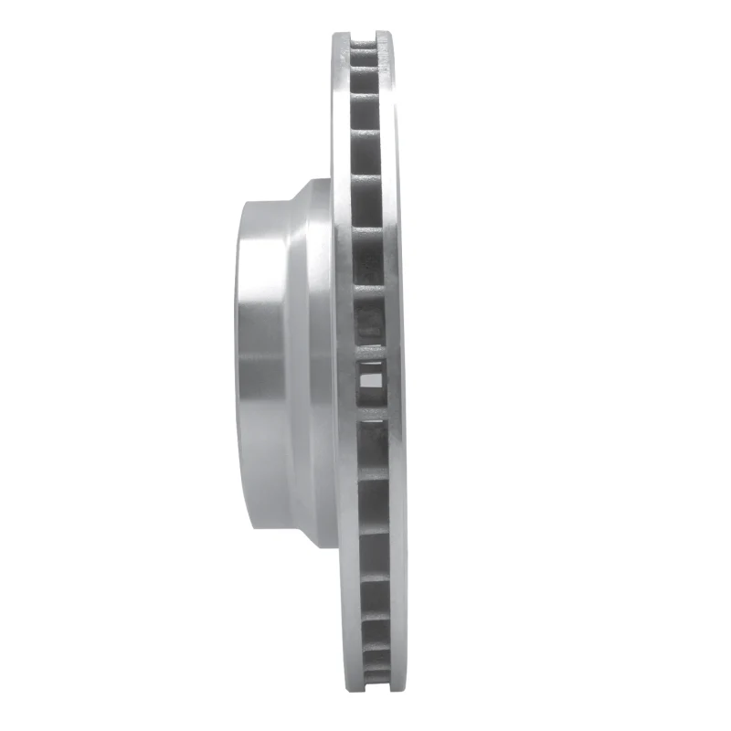 R1 02-08 BMW 750LI Front Right Drilled & Slotted Silver Brake Rotor - Image 2