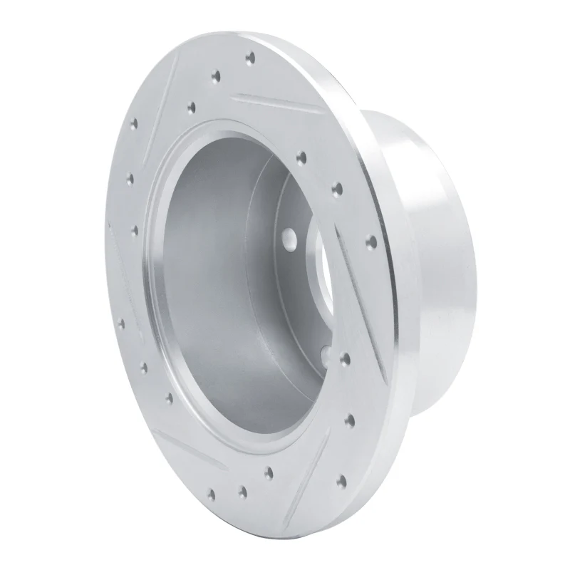 R1 02-18 Dodge Sprinter 3500 Rear Right Drilled & Slotted Silver Brake Rotor - Image 4