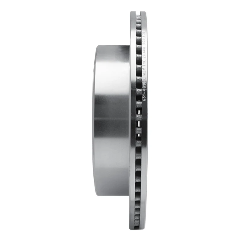 R1 03-03 Dodge Durango Rear Left Drilled & Slotted Silver Brake Rotor - Image 3