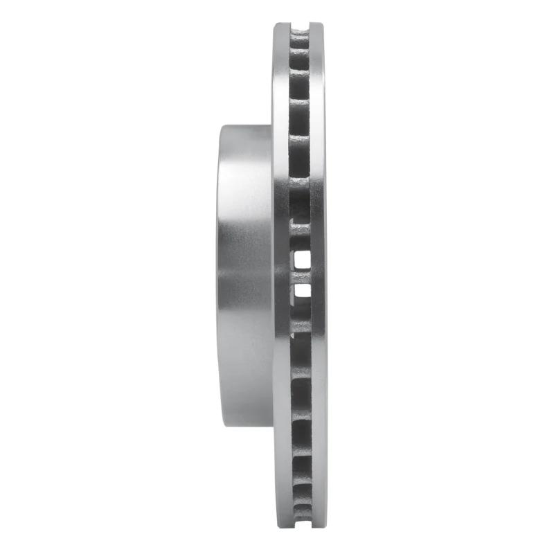 R1 03-05 Kia Rio Front Left Drilled & Slotted Silver Brake Rotor - Image 2