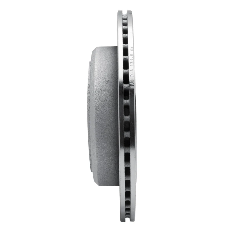 R1 03-11 Lincoln Town Car Rear Left Drilled & Slotted Silver Brake Rotor - Image 4