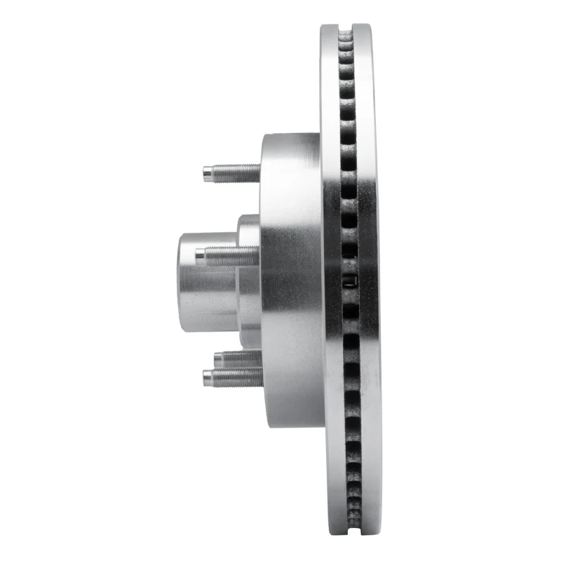 R1 04-06 Ford E-150 Club Wagon Front Right Drilled & Slotted Silver Brake Rotor - Image 2